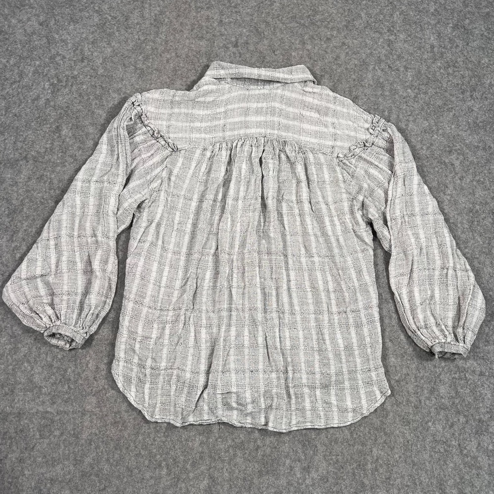 Free People Headed To The Highlands Knit Button‎ Up Shirt Women's Size Small - Picture 7 of 8